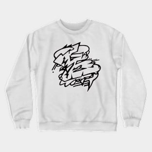 B letter black Crewneck Sweatshirt